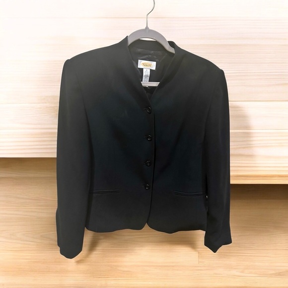 Talbots Black Blazer Size 10 | Classic Career Jacket - Picture 1 of 7